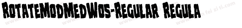 RotateModMedW05-Regular Regular字体转换